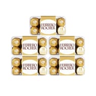 Ferrero Rocher Milk Chocolate Hazelnut Pralines 5 X 200g