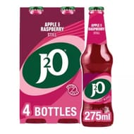 J2O J2O Apple & Raspberry Bottles 4 X 275ml