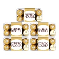Ferrero Rocher Hazelnut Chocolate 5 X 200g 80 Pack
