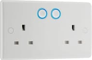 BG Electrical Nexus 800 Series Double Switched Socket, Smart 13A