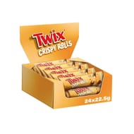 MULTIBUY Twix Crispy Rolls Milk Chocolate Bars - 48 X 22.5g Packs
