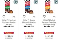 KitKat F1 Chocolate Sharing Bars 99g - Three Varieties