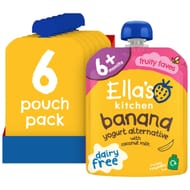 Ella's Kitchen Dairy Free Banana Yoghurt Alternative, 6x90g