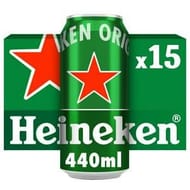 Heineken Premium Lager Beer Cans 15 X 440ml (Nectar Price)