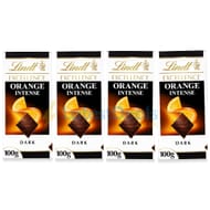 4 X 100g Lindt Excellence Dark Orange Chocolate Bar (£7.84/£6.72 S&S)
