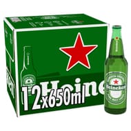 Heineken Beer Lager 12x650ml Bottle