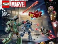 LEGO Marvel Iron Man and War Machine vs Hammer Drones Construction Set 76320