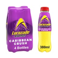 4 X 380ml Lucozade Energy Caribbean Crush (£2.12/£1.99 S&S +5% Voucher)