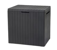 Keter City 113L Outdoor Storage Box, 96% Recycled, Grey