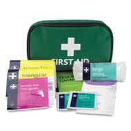 RELIANCE MEDICAL HSE 1 Person First Aid Kit in Small Green Pouch