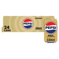 Pepsi Max No Caffeine No Sugar Cola Cans 24x330ml