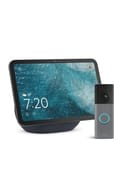 Echo Show 8 Latest, Ring Battery Doorbell Graphite, Speckled Grey