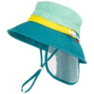 HECCEI Baby Sun Hat UPF50+ with Neck Flap Green