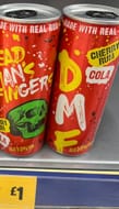 *INSTORE ONLY DEAL* Dead Man's Fingers Cherry Rum & Cola Can