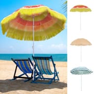 Garden Patio Hawaii Beach Sun Umbrella Sunshade Outdoor Folding Tilting Parasol