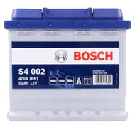 Bosch S4002 Car Battery, 52Ah, 470A, Lead-Acid, Non-Start-Stop