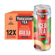 Yorkshire Tea Peach & Raspberry Iced Tea 330 Ml 12-Pack- Prime Day Deal