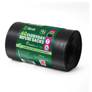 Bin It 40 70L Tear-Resistant Bin Bags 30m