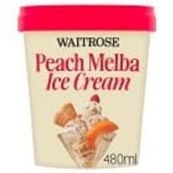 Waitrose Peach Melba Dairy Ice Cream480ml