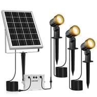 MEIKEE 3-in-1 Solar Spot Lights, IP66 2700K Dimmable
