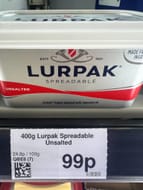 *INSTORE ONLY DEAL* Lurpak Spreadable Unsalted - 400g