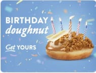 Free Krispy Kreme Doughnut on Your Birthday via Rewards