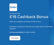 Get £18 Cashback on a Purchase of £10 with Any Retailer - New Member Offer