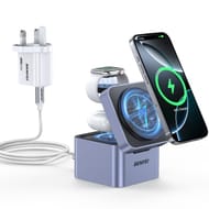 3-in-1 Foldable Wireless Charger Stand for iPhone 12-16, Watch, AirPods