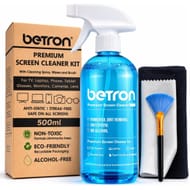 Betron Screen Cleaner Spray Kit with Cloth for TV, Laptop, Monitor, 500ml