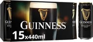 Guinness Draught Stout Beer, 4.1% Vol 15 X 440ml (After Voucher) £10.33 Max S&S