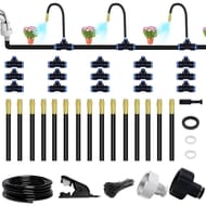 49.21ft Drip Irrigation Kit with Bendable Nozzles