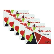 Nando's Gift Cards Multipack £100 (5 X £20)