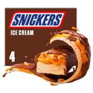 Snickers Chocolate Peanut Ice Cream Bars 4pack