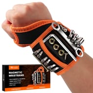 Allinside Magnetic Wristband for Tools with 15 Magnets, Adjustable