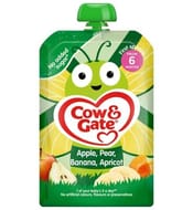 Cow & Gate Fruit Pouch Apple Pear Banana & Apricot