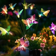 PATIOPIA Solar Butterfly Swaying Lights Outdoor Waterproof Garden 2-Pack