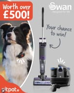 Win a Dog GPS Tracker, SWAN Hard Floor Cleaner and Dirtmaster Pro 1700W