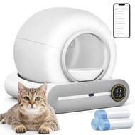 SUANPOT Self-Cleaning Automatic Cat Litter Tray White