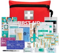 General Medi Mini First Aid Kit, 92 Pieces Small First Aid Kit -