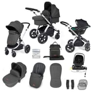 Ickle Bubba Stomp Luxe 12pc Travel System Nimbus I-Size Car Seat & ISOFIX Base