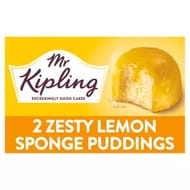 Mr. Kipling Sticky Lemon Sponge Pudding Cake Dessert Pots 2x95g