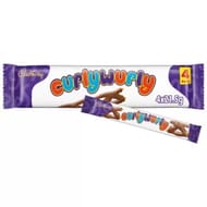 Cadbury Curly Wurly Chocolate Bar 4 Pack Multipack 86g (4 X 21.5g)