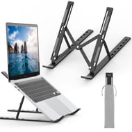 GRIFEMA 7-Angle Laptop Stand for Desk, Foldable Aluminum, Ventilated