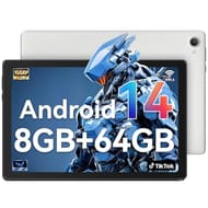 Laptok 10-Inch Android 14 Tablet, 8GB/64GB, White