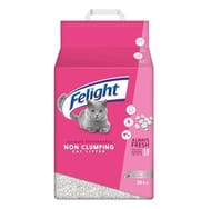 Felight Non-Clumping Cat Litter 20L, Antibacterial Silverfresh Technology UK-Made