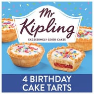Mr Kipling 4 Birthday Cake Tarts (Nectar)
