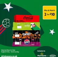 *INSTORE ONLY DEAL* This Weekend Mix + Match Drinks - 2 for £10