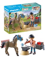 Playmobil 71357 Horses of Waterfall: Farrier Ben and Achilles