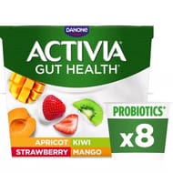 Activia Gut Health Probiotic Mixed Fruit Yogurts 8 X 115g