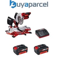 Einhell Cordless 18V Mitre Saw Power X Change +X2 3ah Batteries